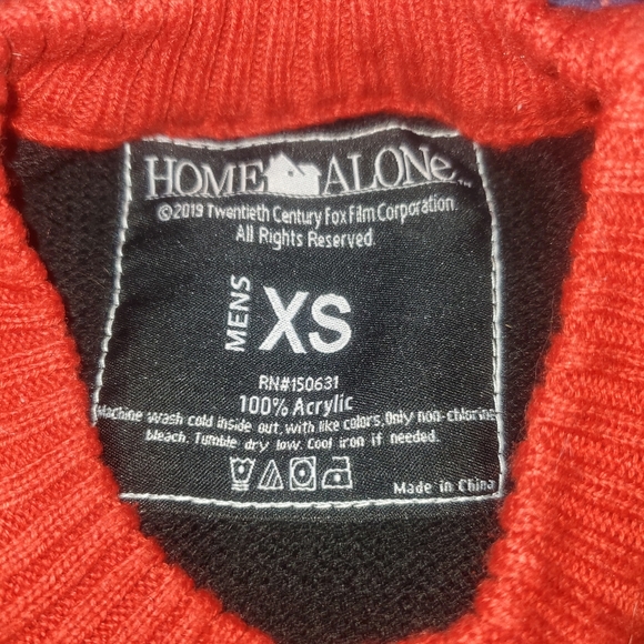 Home Alone Ugly Christmas Sweater, "Merry Christmas Ya Filthy Animal" Men's XS - Picture 3 of 7